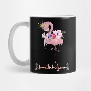 Flamingo Umwelt Schutz Prinzessin Blumen Süß Mug